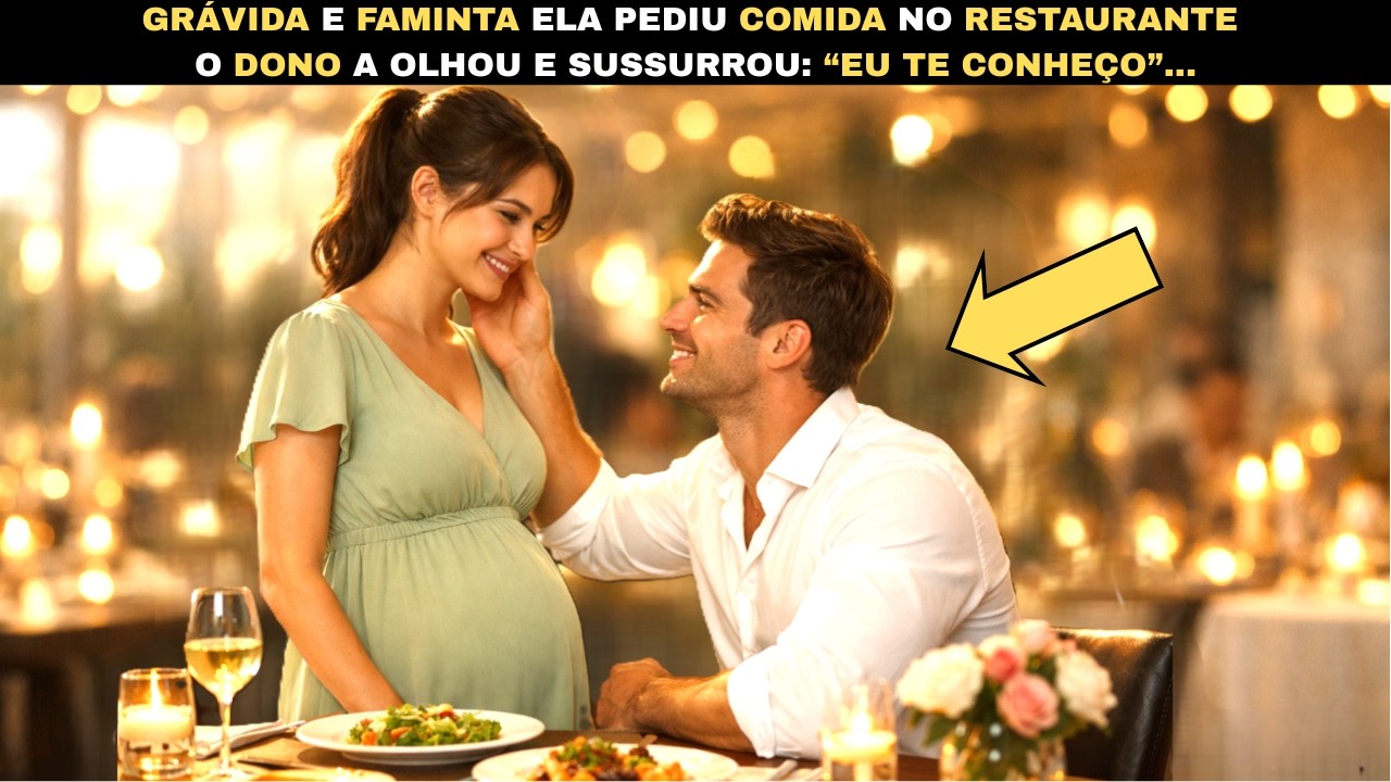 GRÁVIDA E FAMINTA, ELA PEDIU COMIDA NO RESTAURANTE... O DONO A OLHOU E SUSSURROU 