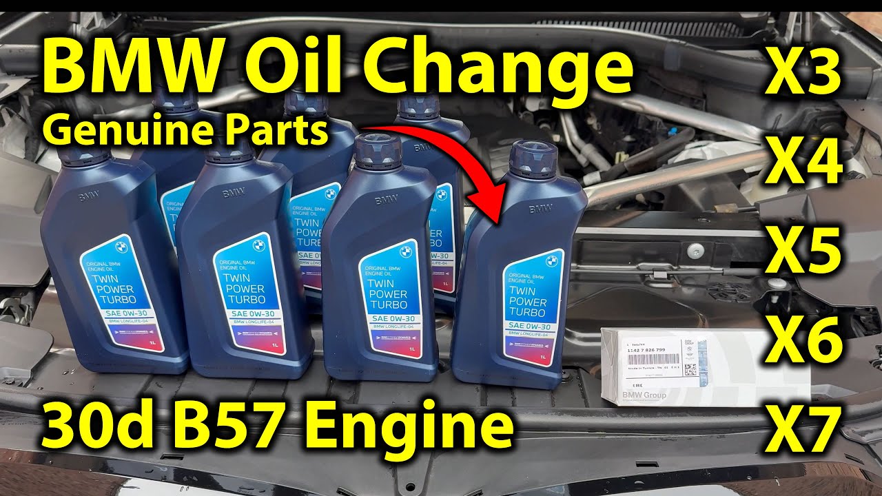 Замена масла в двигателе BMW X5 G05 30d