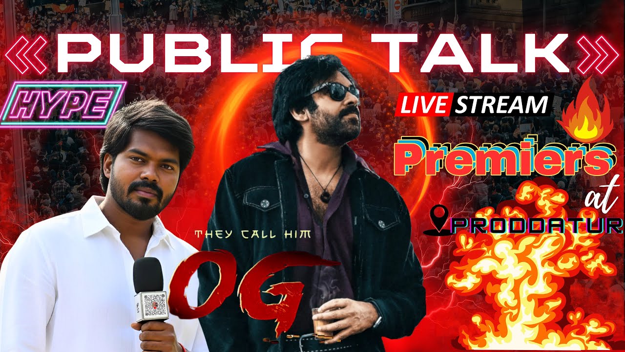 OG premiers public talk II Pawan kalyan II DVV II Sujeeth II telugu II proddatur