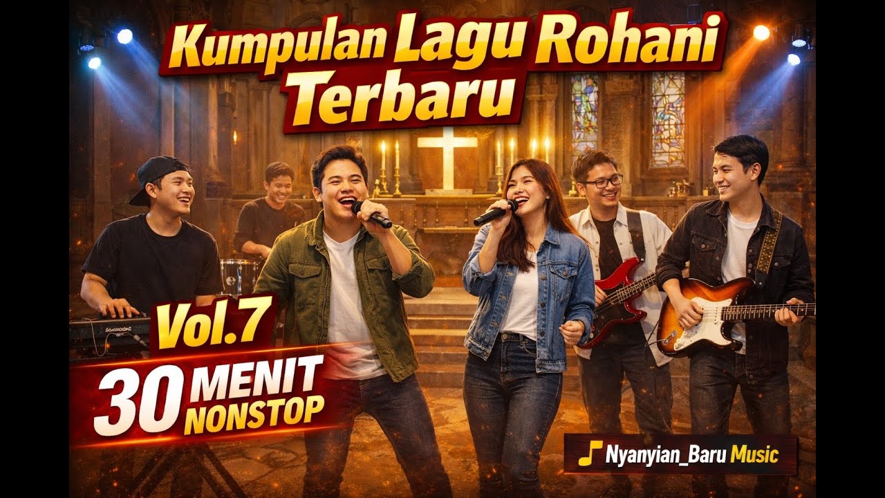 KUMPULAN LAGU ROHANI TERBARU VOL.7 - 30 MENIT NONSTOP (PUJIAN DAN PENYEMBAHAN) 