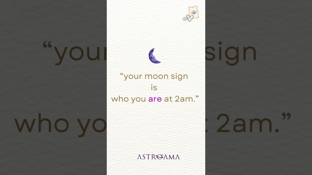 moon sign vs sun sign contrast 💫