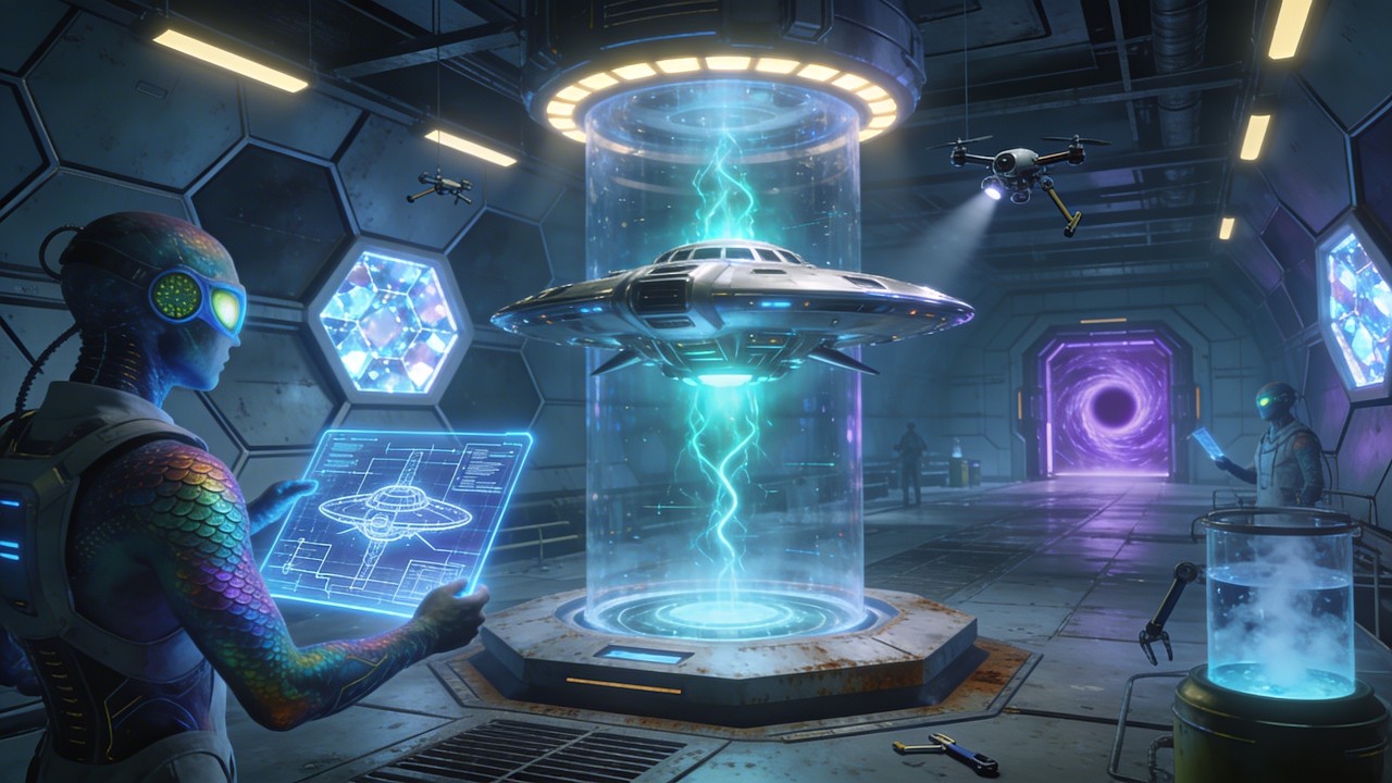 How Alien Scientists Build Advanced UFO Systems | AI Simulation