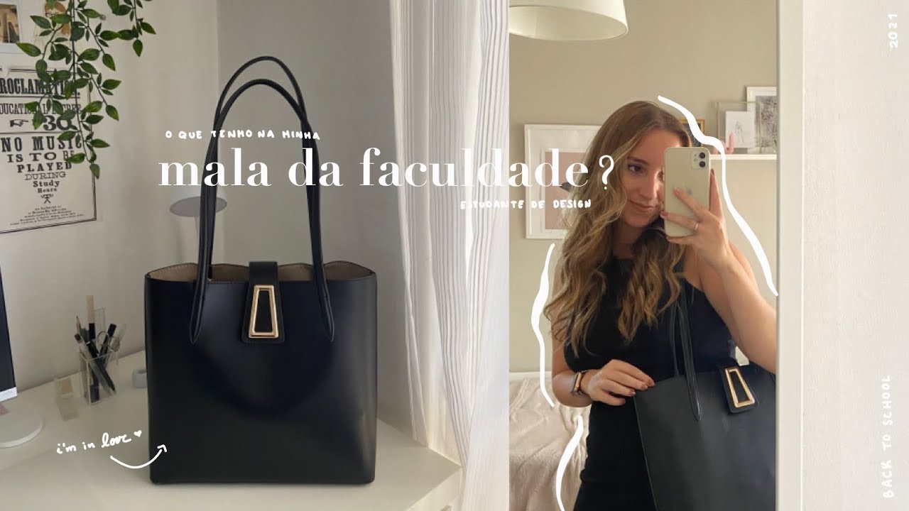 O que tenho na minha Mala da FACULDADE? 👜 | Estudante de DESIGN (2021)