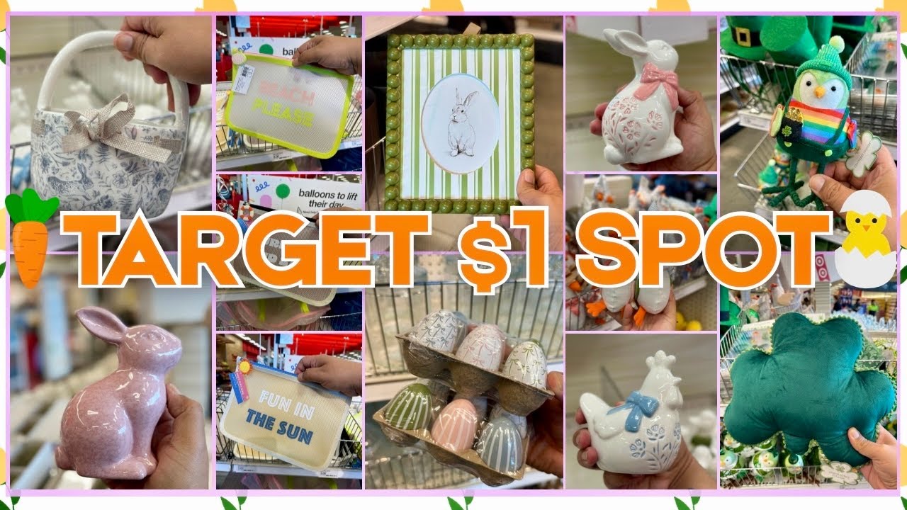 TARGET $1 SPOT🥕✨New Easter, St Patrick’s Day and Early Summer at Target BP 💚#target #dollarspot 