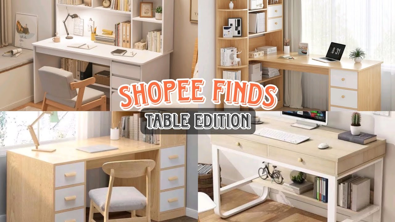 Shopee Finds🛒 TABLE Edition | study table, computer table, study desk
