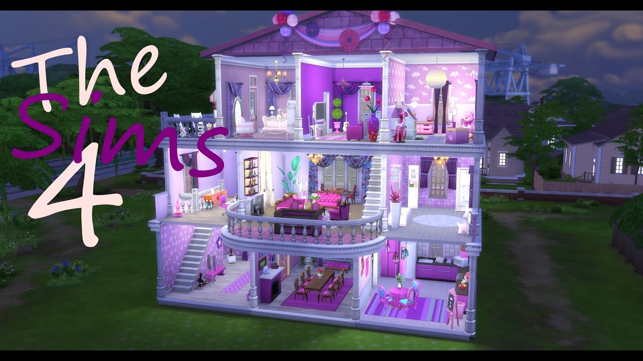 Barbiehuset - The Sims 4 Speed Build (SWEDISH/SVENSKA)