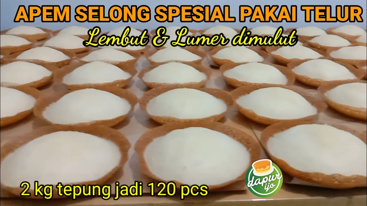 Resep Apem Selong 2 kg tepung + telur ternyata hasilnya...