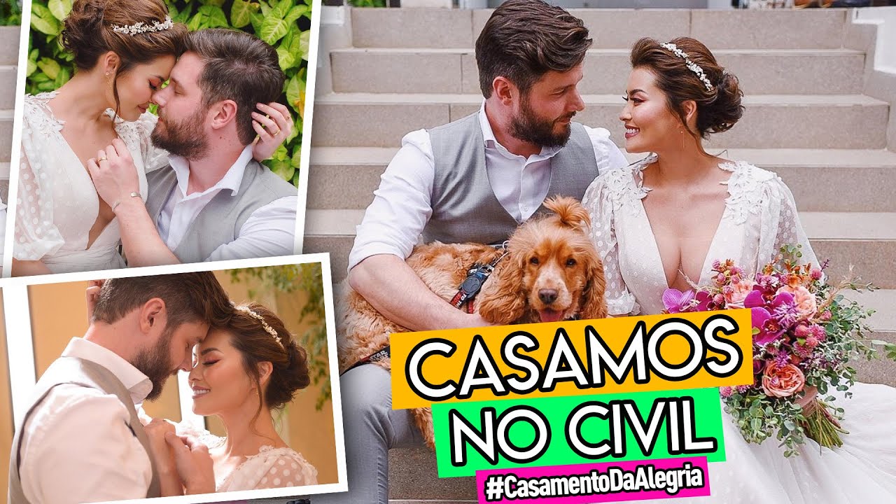 NOSSO CASAMENTO CIVIL 👰🏻🤵🏻💍 #CasamentoDaAlegria