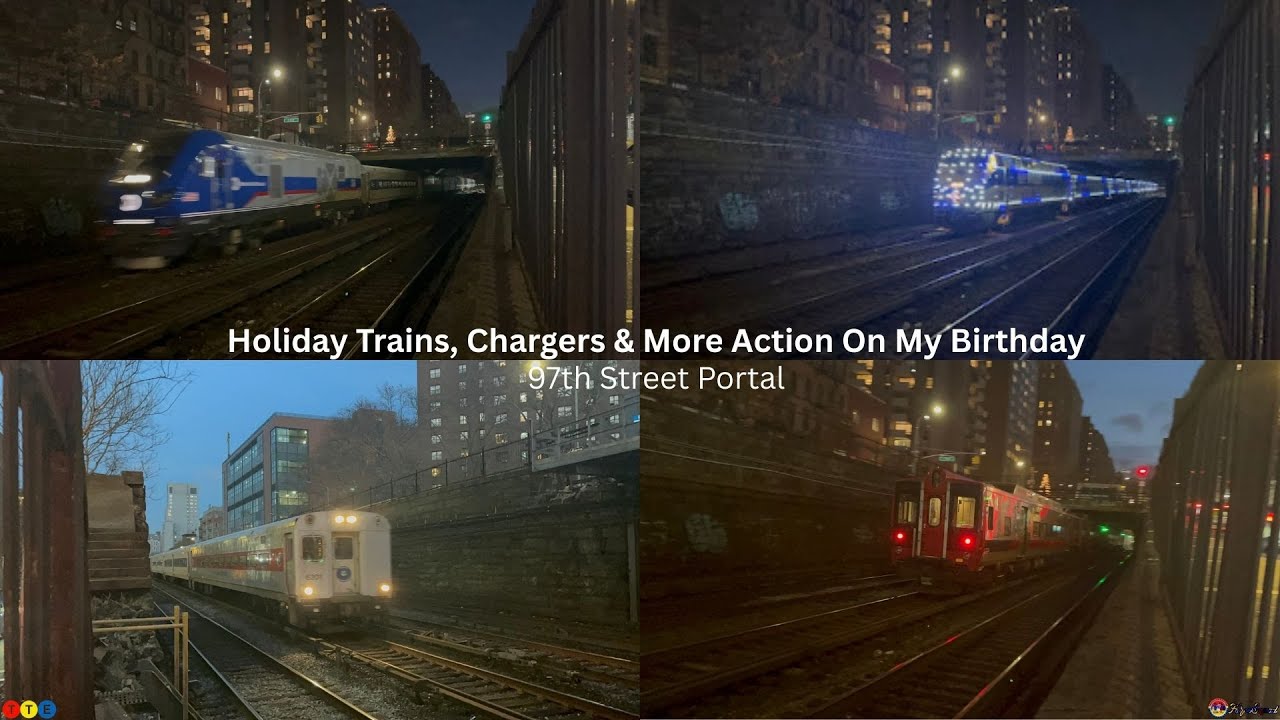 4K 2025: Metro North: Holiday Trains, Chargers & More @ 97th Street Portal (24th Birthday Special)
