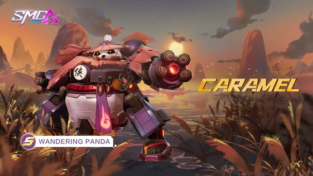 【New】S-level upgradable skin of Caramel "Wandering Panda" | Super Mecha Champions