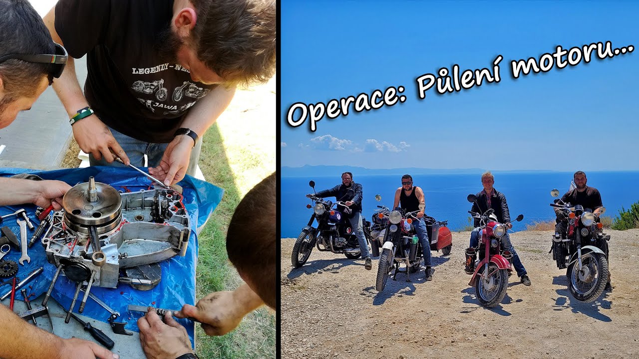 Balkán - Trip na Jawách a ČZ / Motor OFF - Převodovka neřadí / Řecko / Albánie / SH8 Road / Část 4