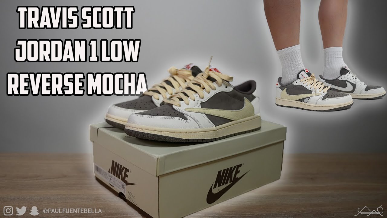 Travis Scott Jordan 1 Low Reverse Mocha Review and On foot
