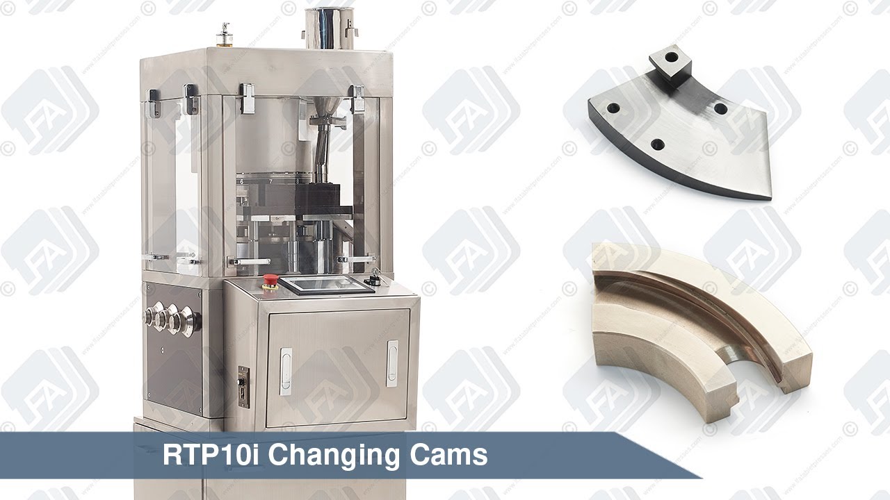 RTP10i Rotary Tablet Press - Changing Lower Cams