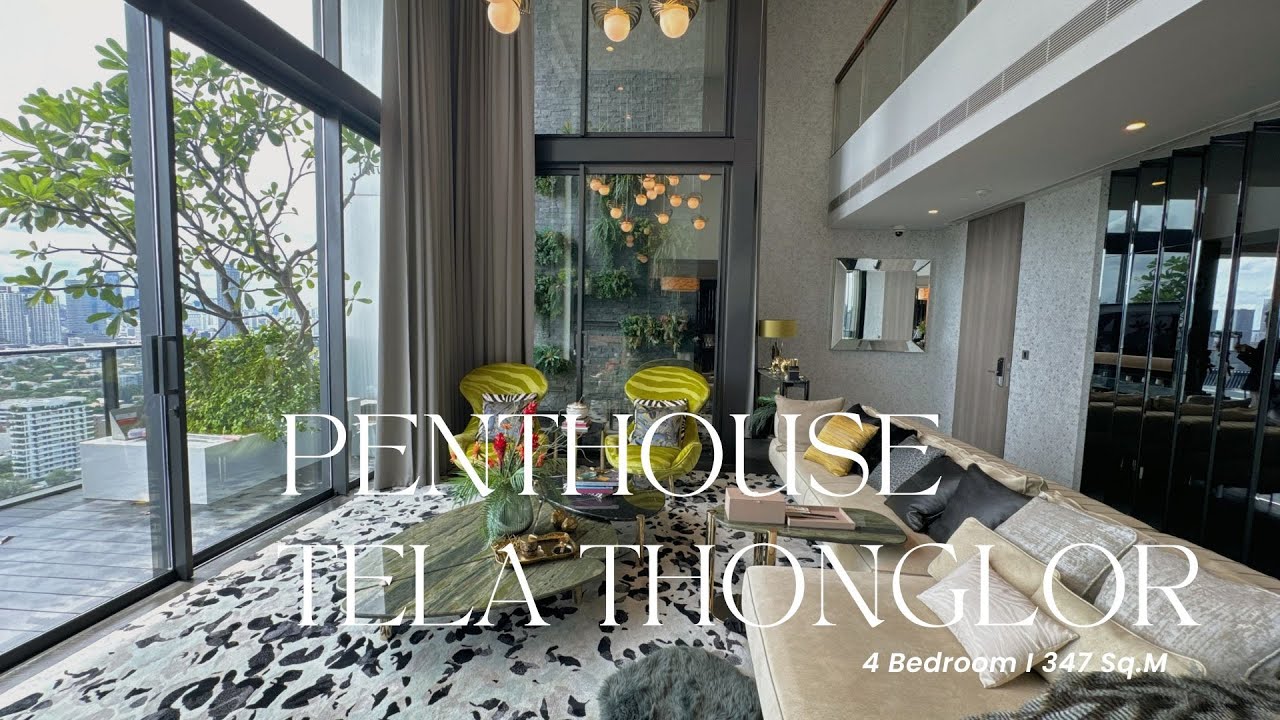 Luxury Living in Bangkok: Inside a Stunning 4-Bedroom Penthouse at TELA Thonglor