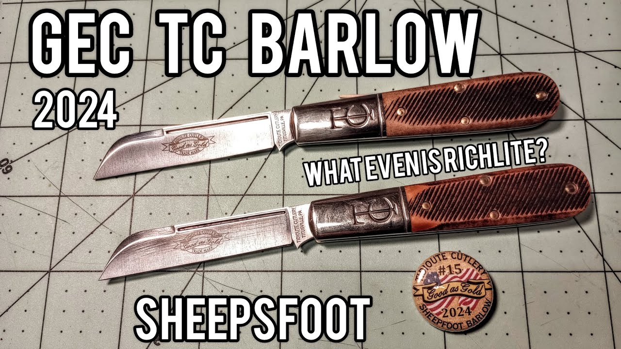 2024 Great Eastern Cutlery TC Barlow In Sawcut Richlite