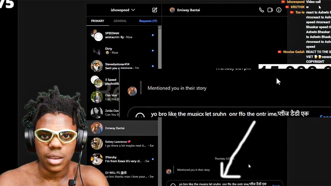 I Show Speed request to emiway bantai lets make song 🔥