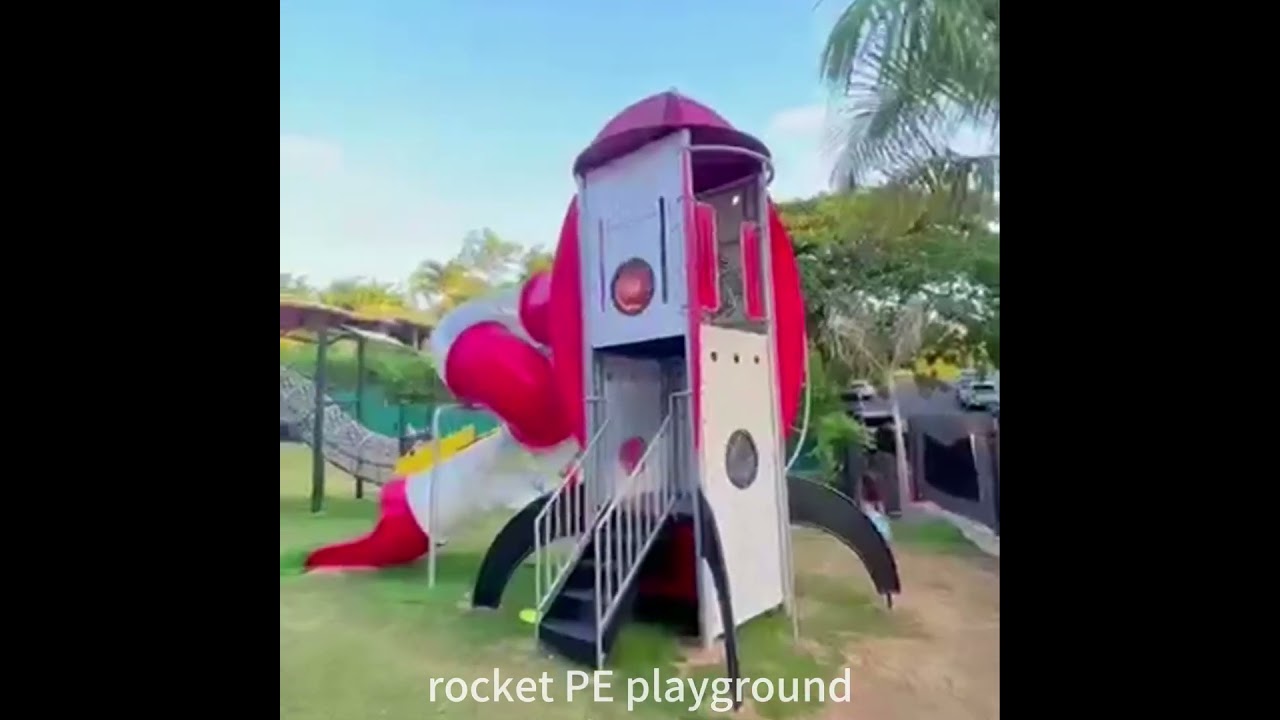 Rocket theme outdoor playground equipment#outdoorplayground #backyardplayground #playgroundoutdoor
