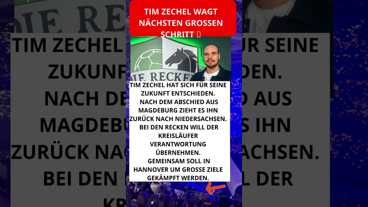 Tim Zechel wagt n&auml;chsten gro&szlig;en Schritt 🚀