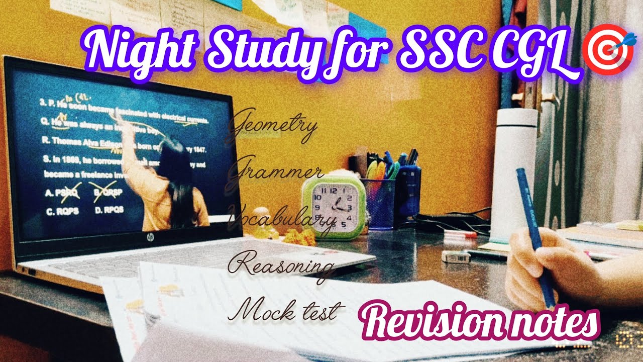 Night Study | SSC CGL 🎯 2026 #motivation #dreambigstudyhard #sscghl #ssc #study #ssccgl #success 