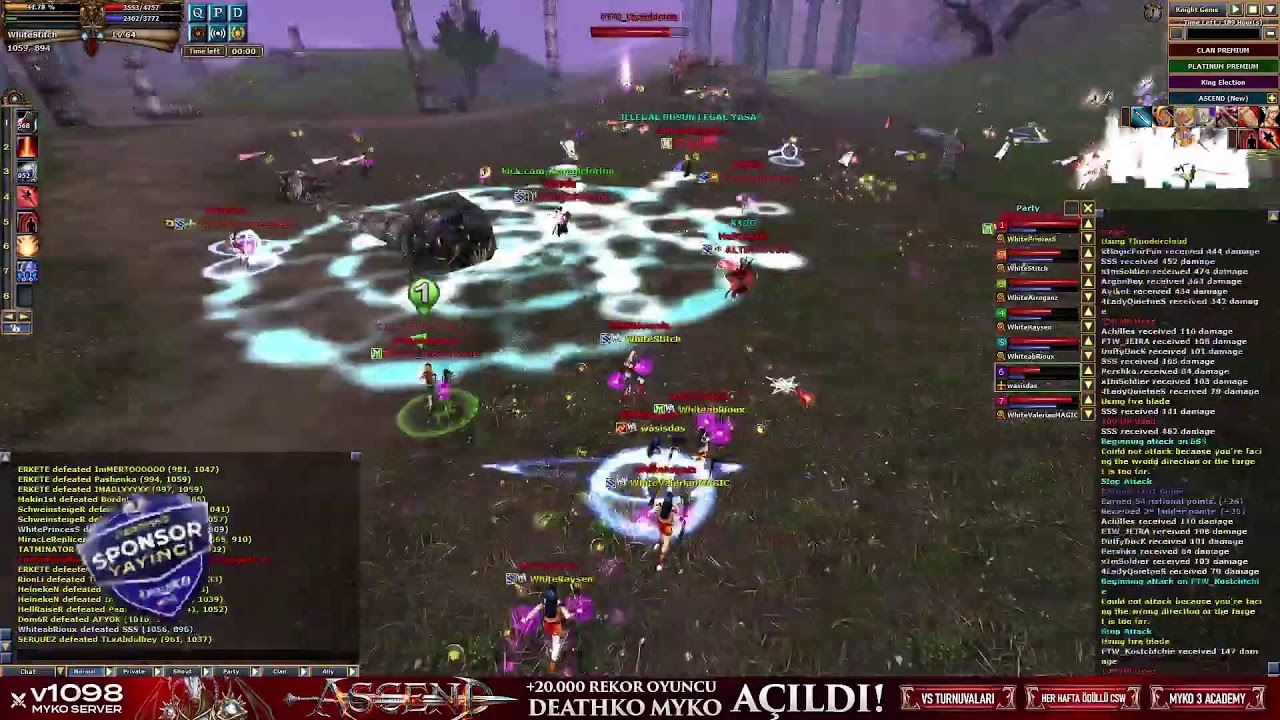 #DeathKO Myko ASCEND!  - WhiteAngels Clan PK Yayını