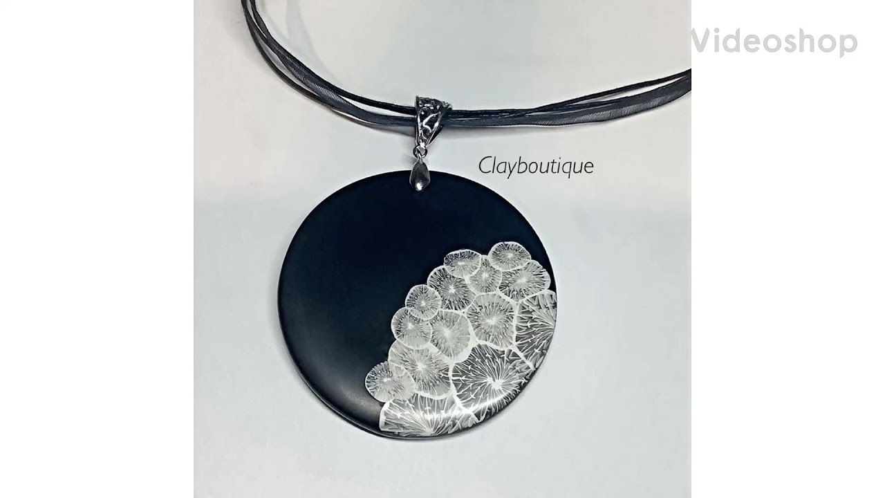 Polymer Clay Dandelion Cane Pendant (plus a few other items I had already made)