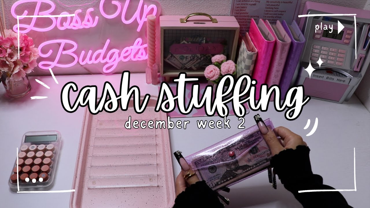 CASH STUFFING $963 🎀 • DECEMBER WEEK 2 | BOSS UP BUDGETS