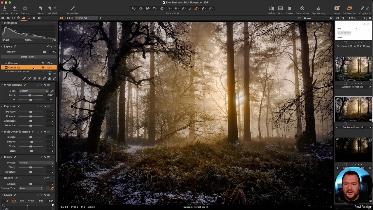 Live Editing Sessions - Capture One 24th November 2021 (Skin Tone Tool, Colour, Masks, Shortcuts)