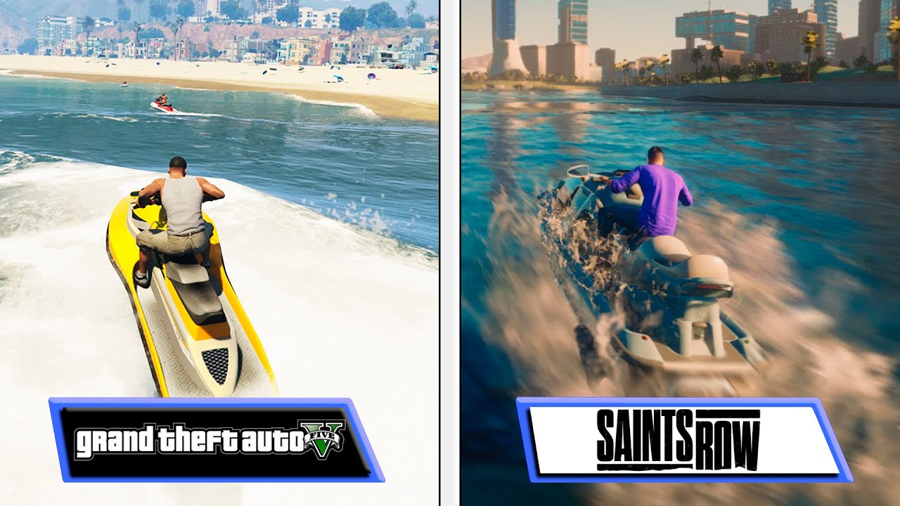 Analista de Bits | Saint's Row 2022 vs GTA V | Graphics & Details Comparison | PC Max. Settings