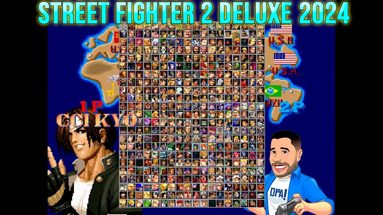 Street Fighter 2 Deluxe 2024 - Jogando com CCI Kyo - Roda em PC fraco.