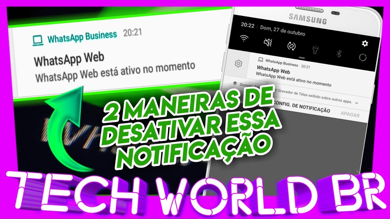 AS ÚNICAS DUAS MANEIRAS DE DESATIVAR A NOTIFICAÇÃO DO WHATSAPP WEB! ATUALIZADO!