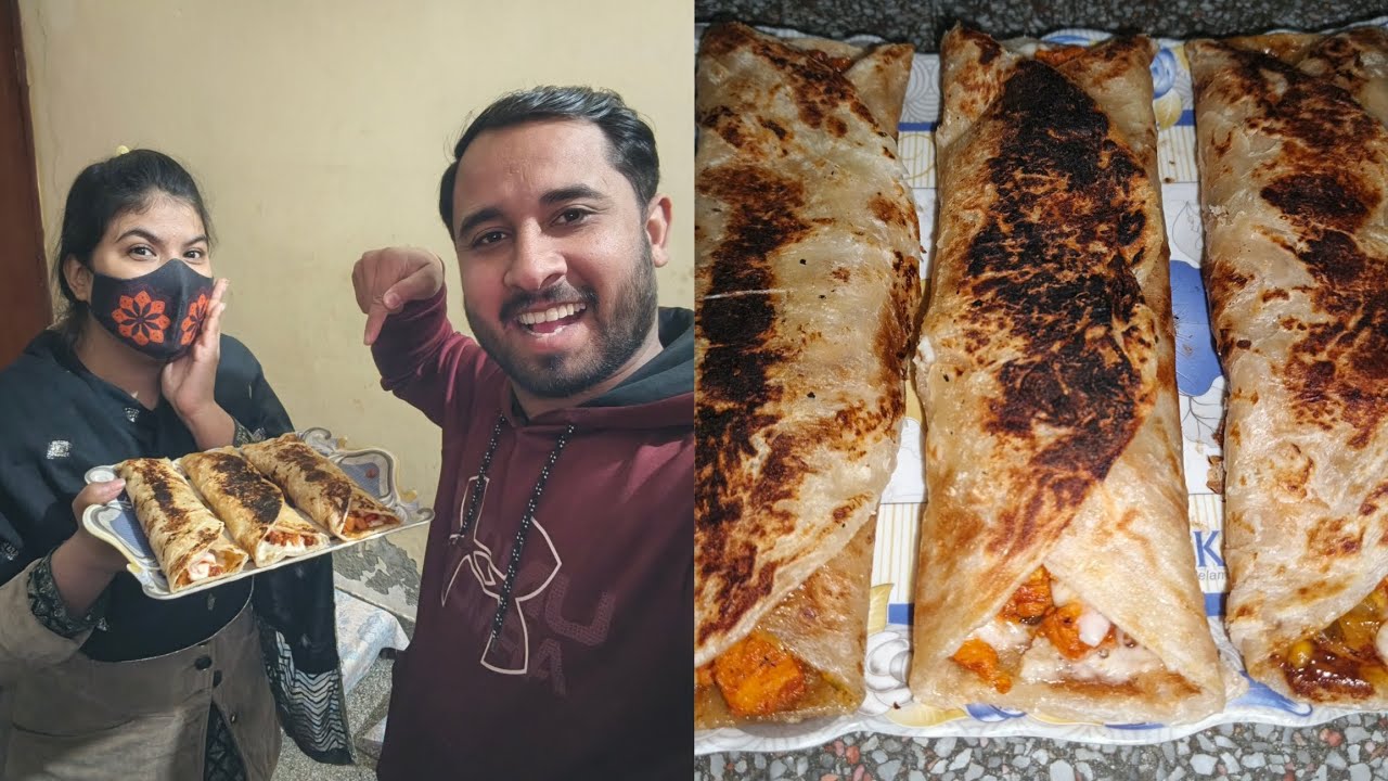 My husband to Paratha Roll Recipe Cooking Food 😋😋 @moonazahid7427 #youtubeshorts #comedy 