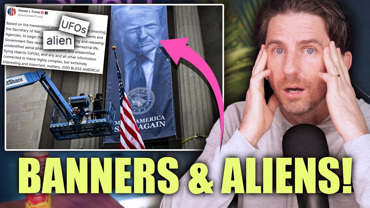 Trump Is Using Aliens & Giant Banners To Distract From Epstein Files - Claims Total Exoneration?!
