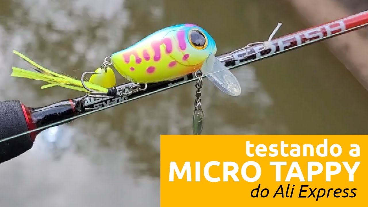 Testando a isca Micro Tappy do Ali Express
