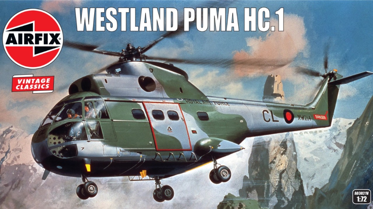 Модель Puma от Airfix в масштабе 1/72 (полная сборка)