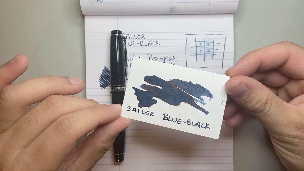 Every day ink: Sailor Blue-Black