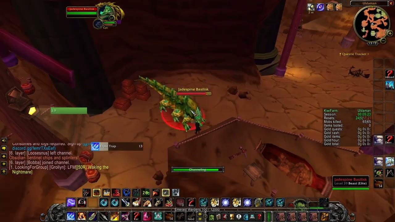 FARM WOW SoD 150-170GPH ULDAMAN SOLO HUNTER BIG PULL
