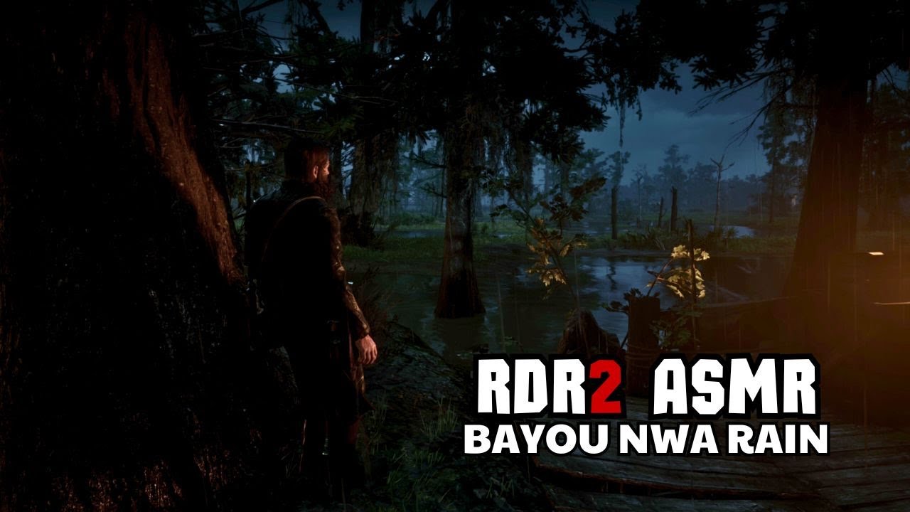 Night Rain in Bayou Nwa | RDR2 ASMR Ambience