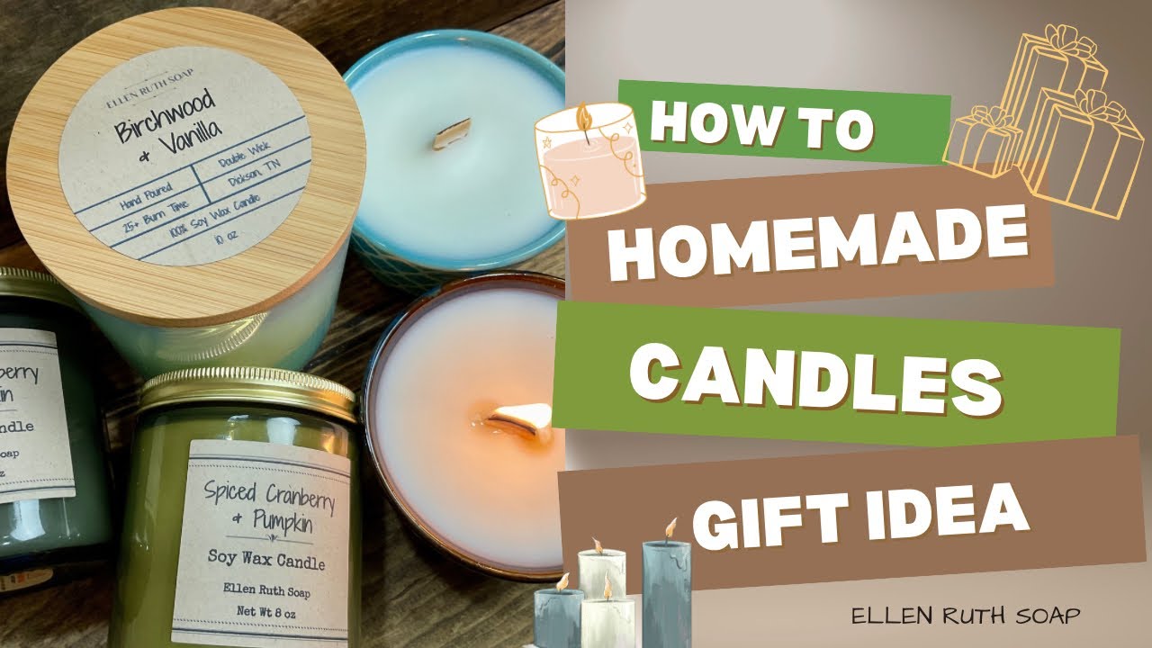Самодельные свечи 🕯️ Перерабатываемые сосуды | Мыло Эллен Рут #свечи #идеиподарков #изготовительс...