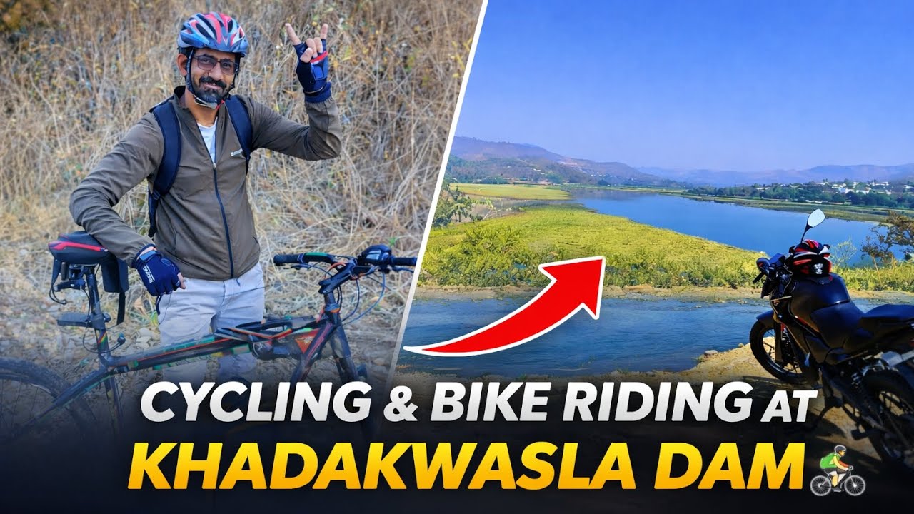 Cycling and Bike Riding Around Khadakwasla Dam | With Sachin Sir