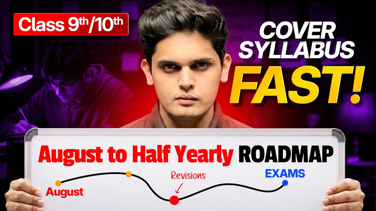 Half Yearly Exams Strategy to Score 95%🔥 | Class 9th/10th | Cover Syllabus Fast | Prashant Kirad