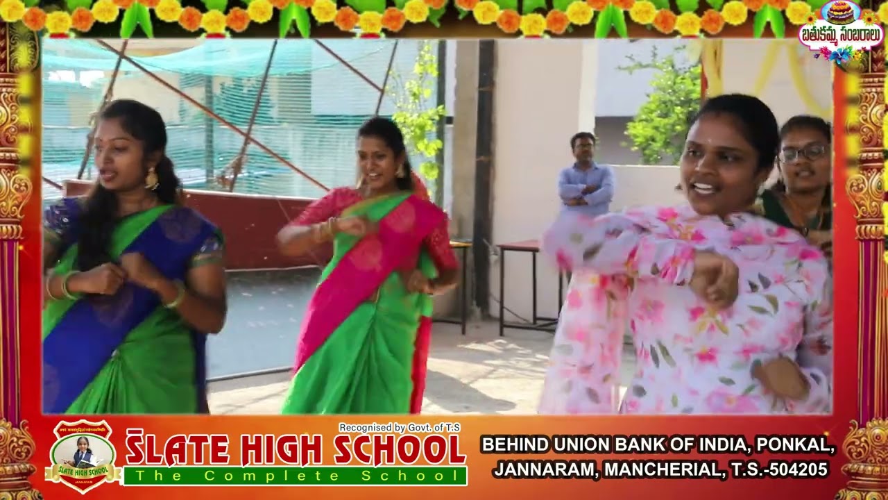 BATHUKAMMA CELEBRATIONS @ #SLATEHIGHSCHOOL
