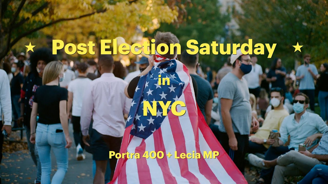Shooting film in NYC after Election with Portra 400 + Leica MP