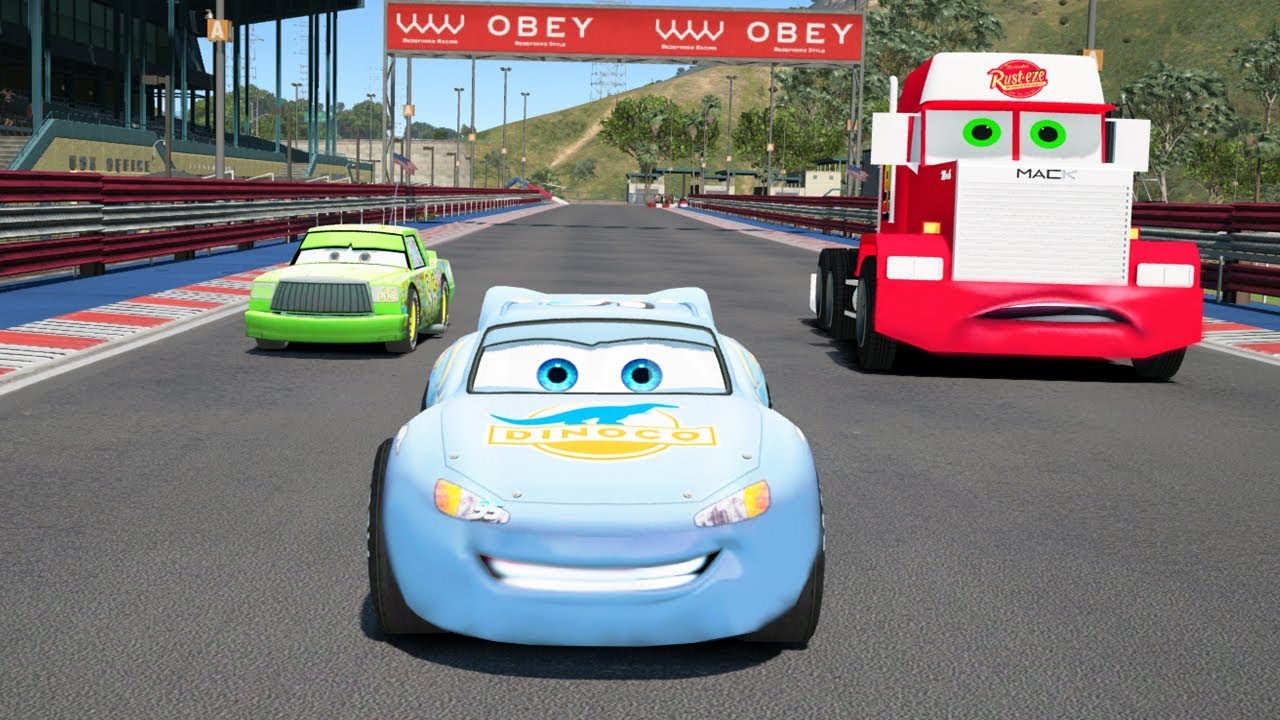 LIGHTNING MCQUEEN VS DINOCO - GTA IV Cars Mods