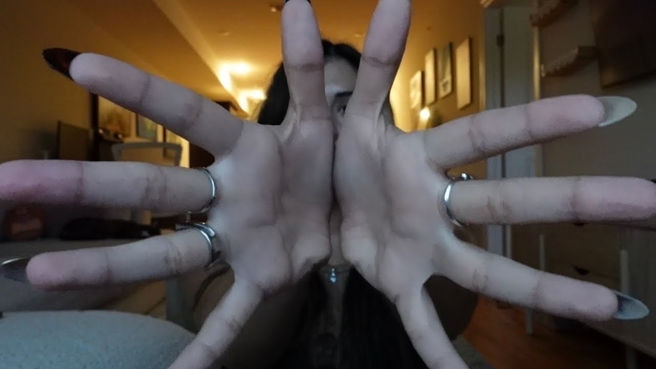 ASMR ⚡️ Fast to Slow PERIPHERAL Hand Movements + Tingly Mouth Sounds