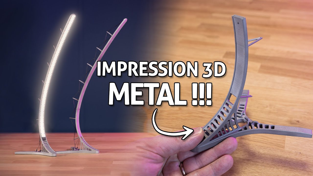 C'est de l'IMPRESSION 3D METAL !!! (avec JLC3DP et Fusion 360)