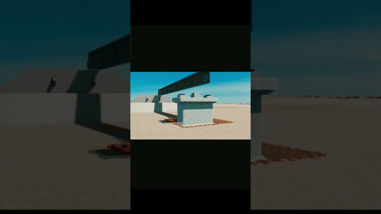 3D Bridge Construction Animation | Turkmenistan