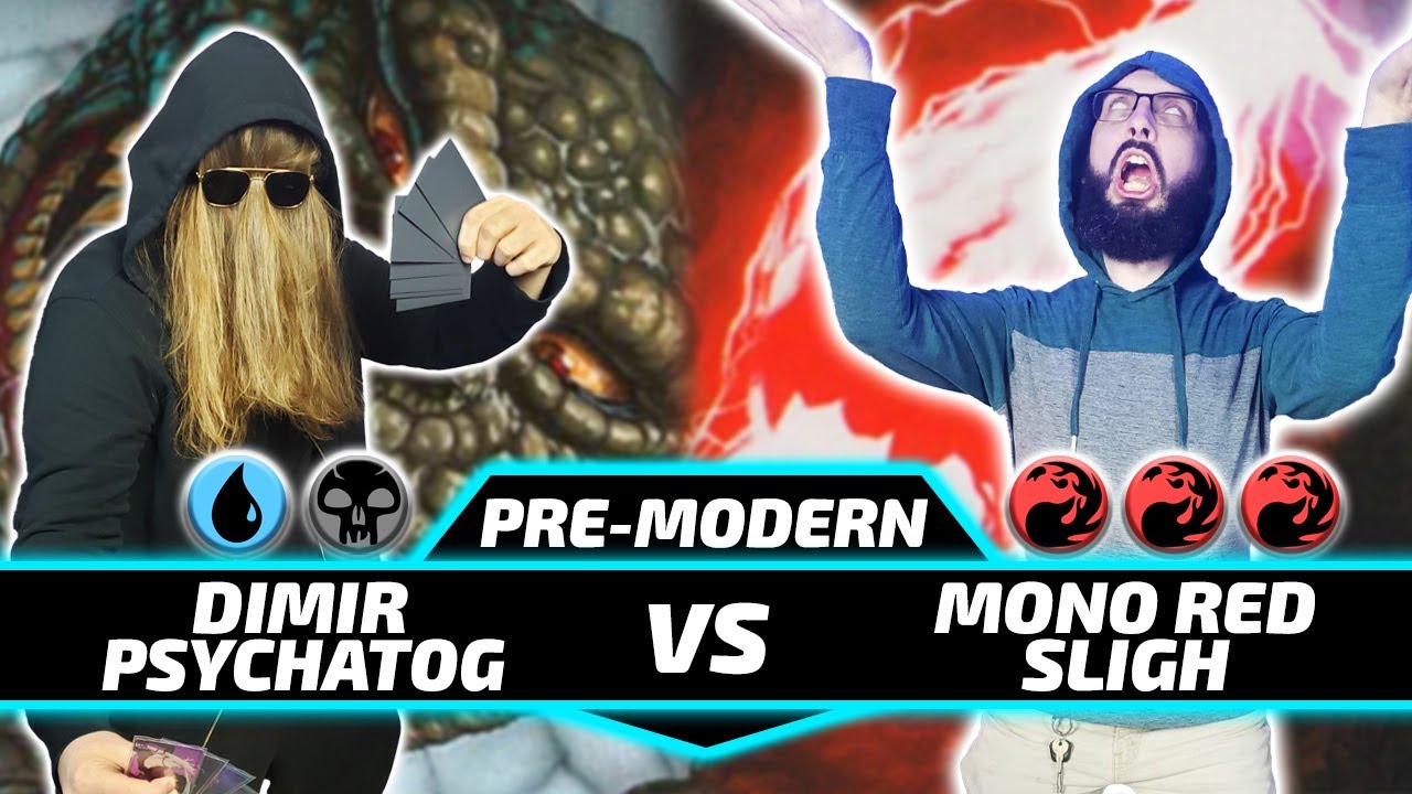 Red Deck Wins vs Psychatog [Paper Pre-Modern MtG Gameplay] 2024