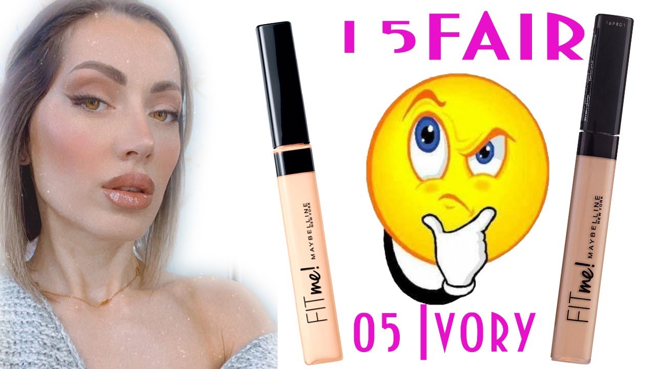 КАК ВЫБРАТЬ 15 FAIR ИЛИ 05 Ivory ?Maybelline New York Fit Me! Concealer ,Консилер для лица !!!
