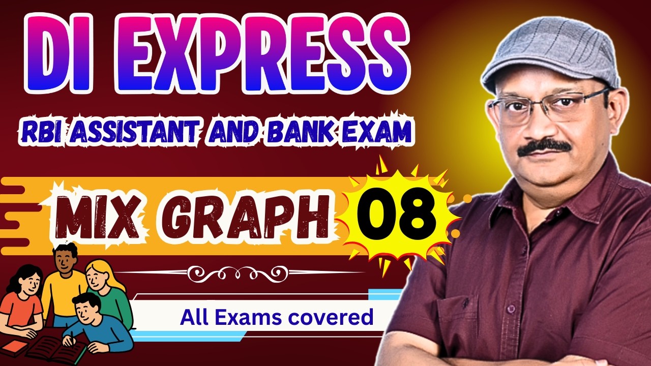 DI Express Mix graph - 08 |#caseletdi #datainterpretation #venndiagrams #sbi #sbipo #ibps #ibpspo