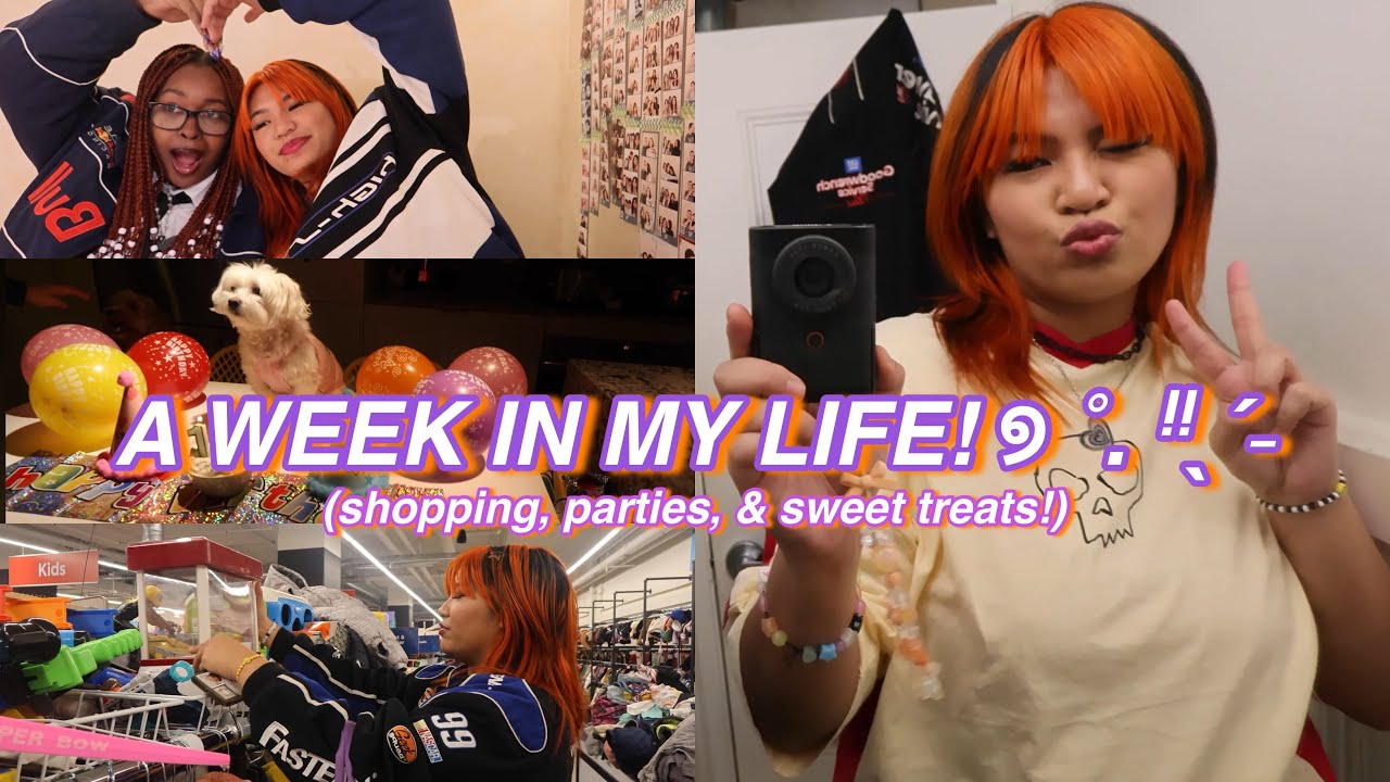WEEK IN MY LIFE ☆⋆｡𖦹° shopping, parties & the best matcha..